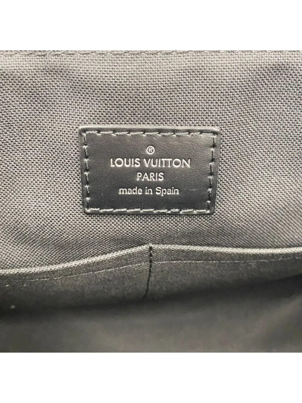 Louis Vuitton Shoulder Bag Damier Graphite District PM Black Blue
